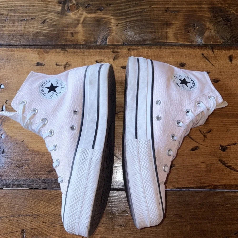 Size 9 - Converse Chuck Taylor All Star Lift Platform High Pale Petal Womens 9
